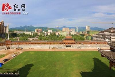 田连钊现场调度靖州县庆开幕式筹备工作