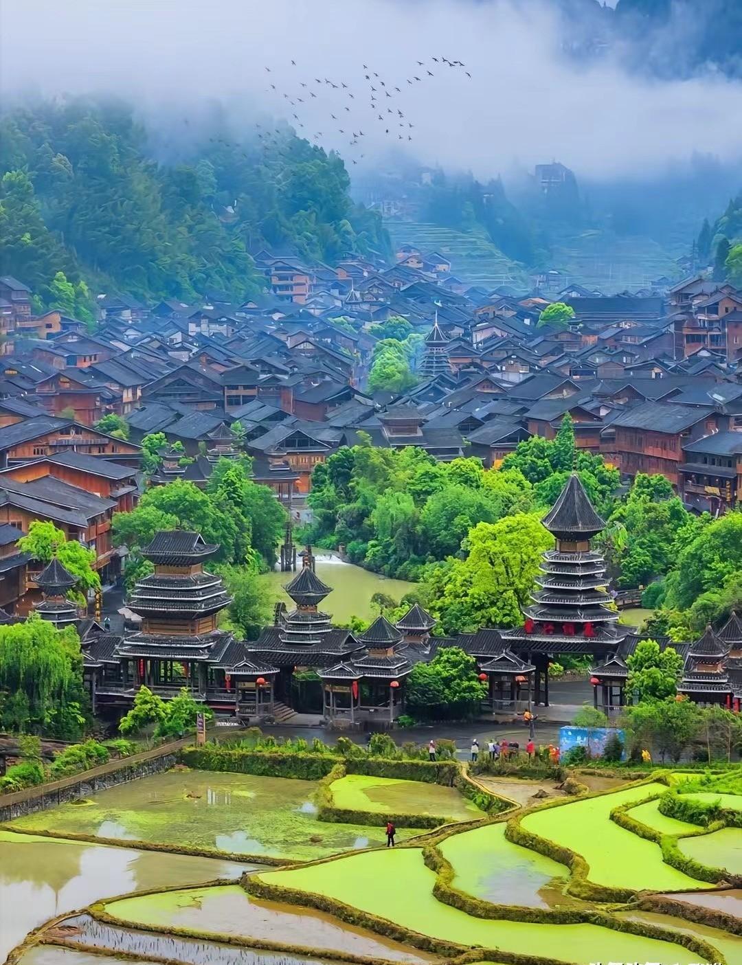 这个侗族古寨美到窒息,绝对惊艳你